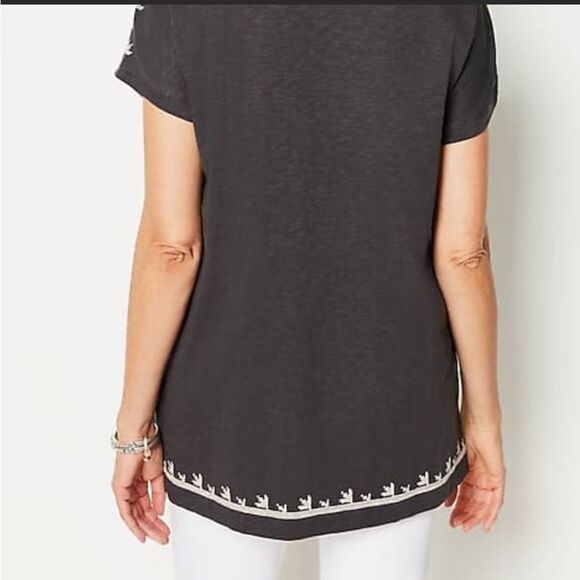 J. Jill Pure Jill Embroidered Dolman Tunic - Picture 5 of 15